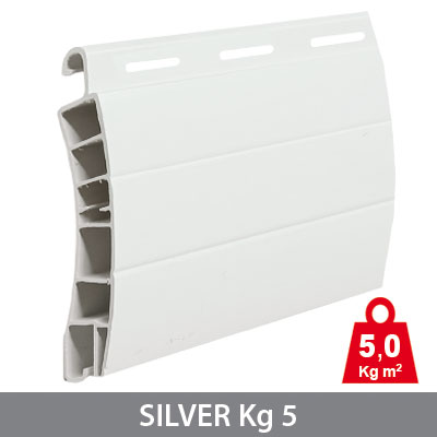 Tapparella Avvolgibile in PVC 5 Kg al Mq Silver