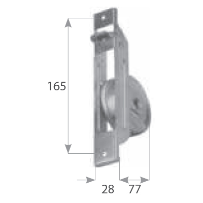 cod AS1656B semincasso mt 6 c/placca bronzo 165 mm