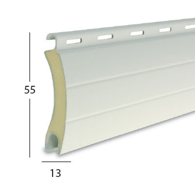 Tapparella Avvolgibile N55 in Alluminio Coibentato mm 55 x 13