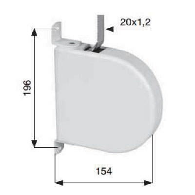 Avvolgitore esterno chiuso cod 1623/A20 avvolgitore esterno chiuso bianco c/cintino