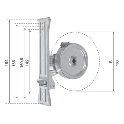 Avvolgitore Export cod 005A0621 avvolgitore Export mt 6 c/placca 142 mm