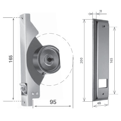 Avvolgitore SP cod 026A0520B avvolgitore SP mt 5 c/placca bronzo 165 mm