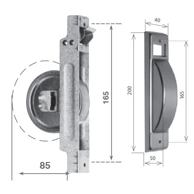 Avvolgitore SR 8 cod 027S0820B avvolgitore SR mt 8 c/placca bronzo 165 mm
