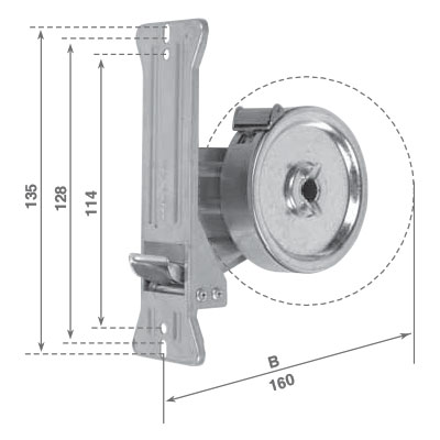 Avvolgitore Starpiù cod 011A06201 avvolgitore Starpiù mt 6 c/placca 114 mm