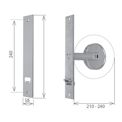 Avvolgitore Trad cod 1610/C avvolgitore Trad mt 8 c/placca 240 mm