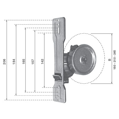 Avvolgitore Uni cod 015A12201 avvolgitore Uni mt 12 c/placca 185 mm