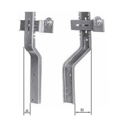 Coppia supporto verticale piega 25/100 c/mensola e cuscinetto cod 117K2120 coppia supporto verticale completo 25/100