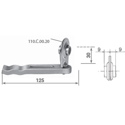 Cuscinetto a sfere con zanca cod 111K0020 cuscinetto tipo E con zanca