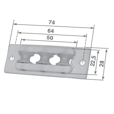 Guidacordone per autofrenante bianco cod 501C3R93