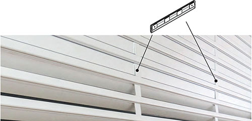 Larghezze da 2001 mm fino a 3000 mm Stecca con due supporti Intermedi